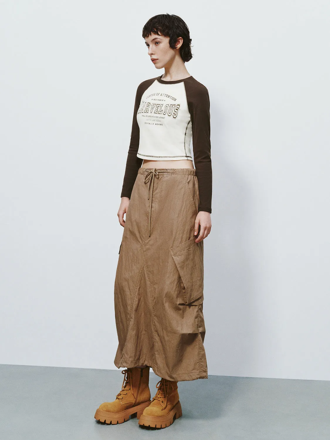 Printed Crew Neck Skinny T-Shirt sold by Urban Revivo product image thumbnail 5