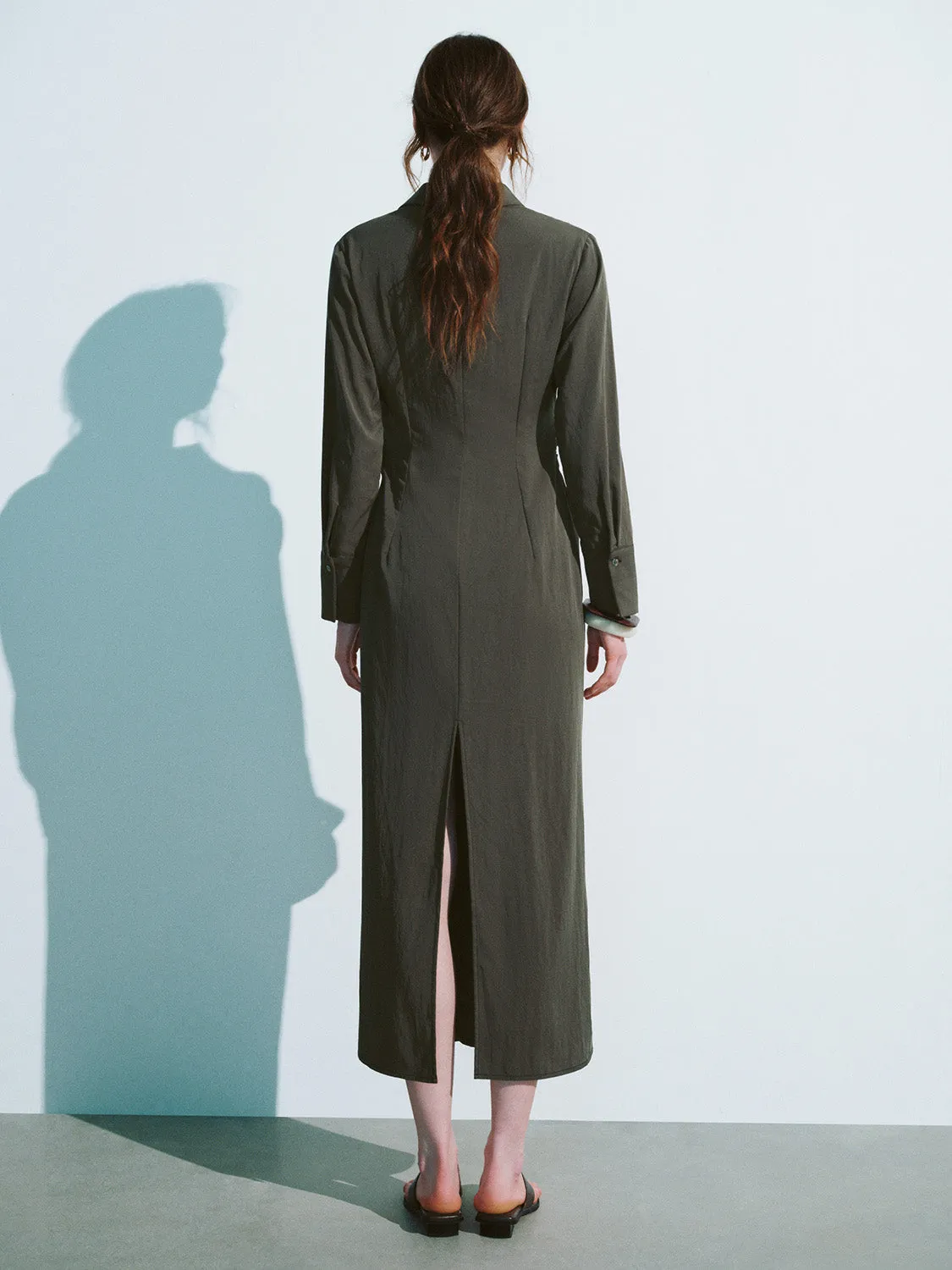 Collared Neck Straight Dress sold by Urban Revivo product image thumbnail 4