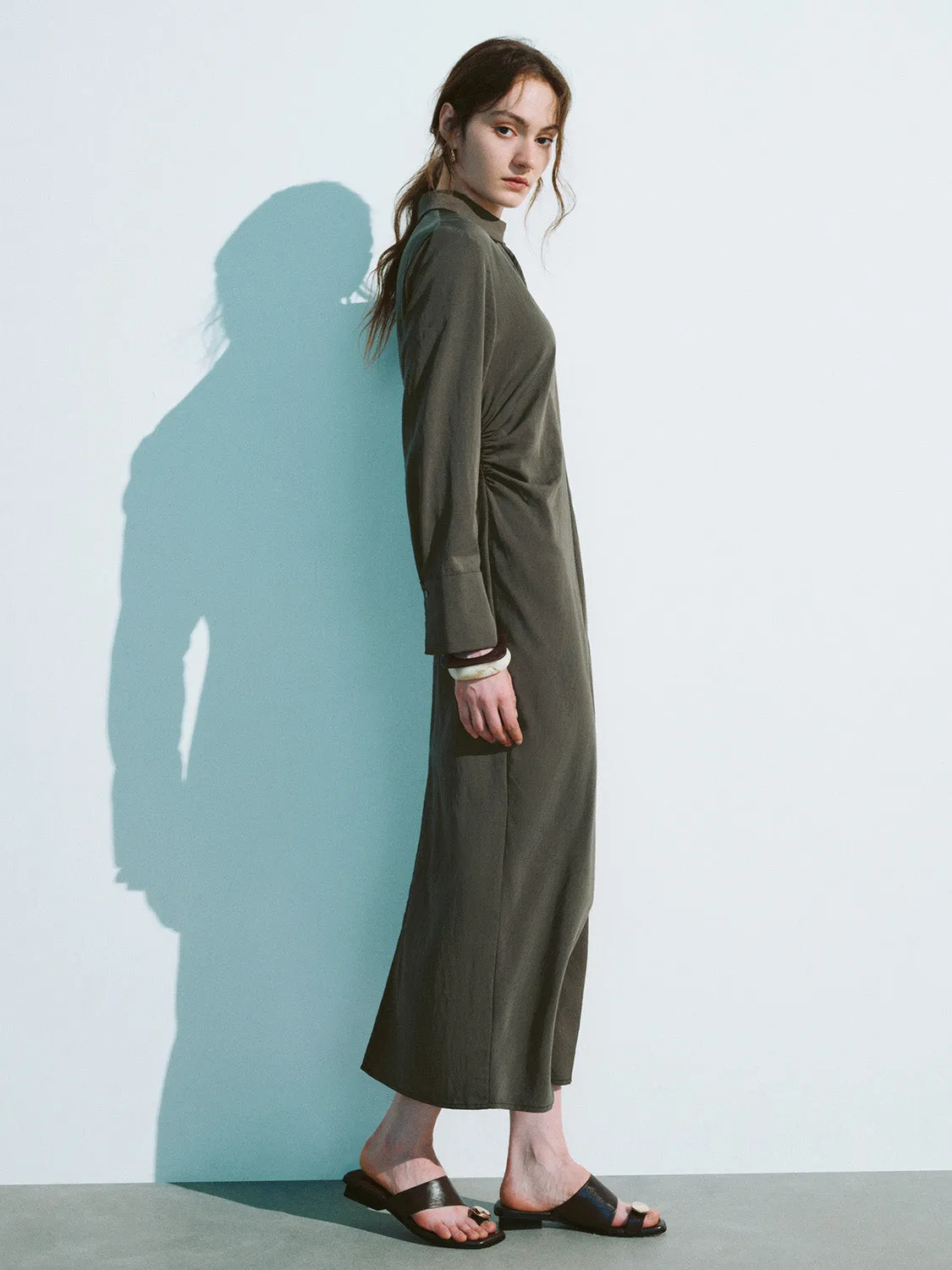 Collared Neck Straight Dress sold by Urban Revivo product image thumbnail 3