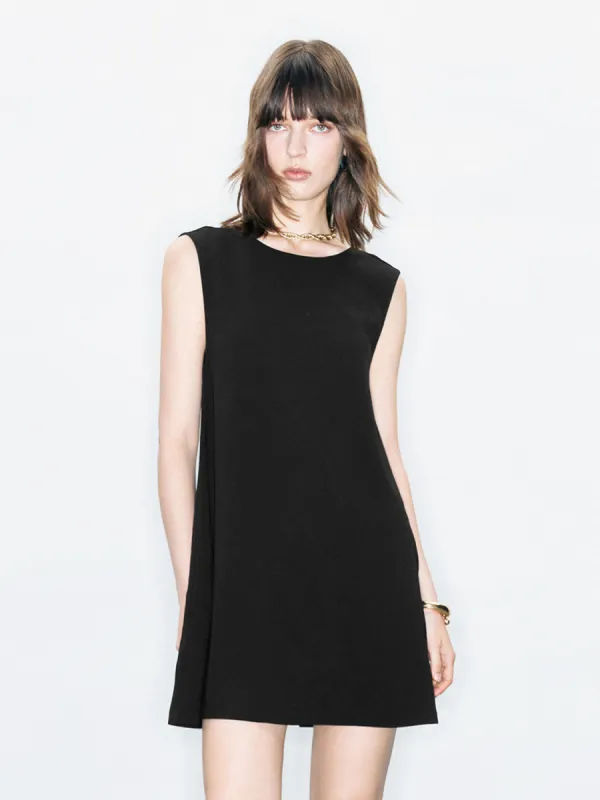 Sleeveless Crew Neck A-Line Dress sold by Urban Revivo