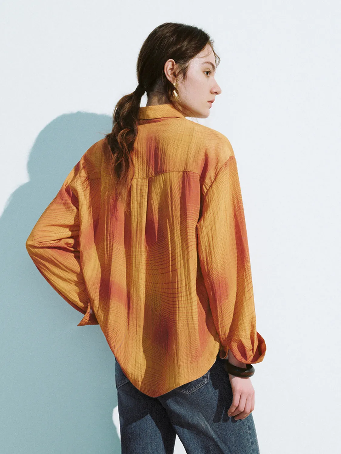 Printed Button Up Loose Shirt sold by Urban Revivo product image thumbnail 3