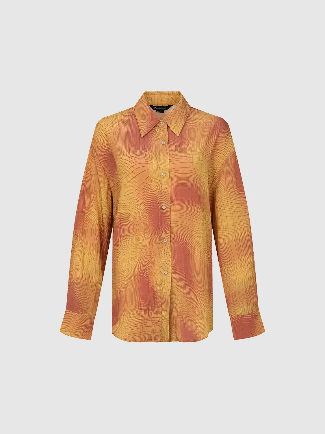 Printed Button Up Loose Shirt sold by Urban Revivo product image thumbnail 2