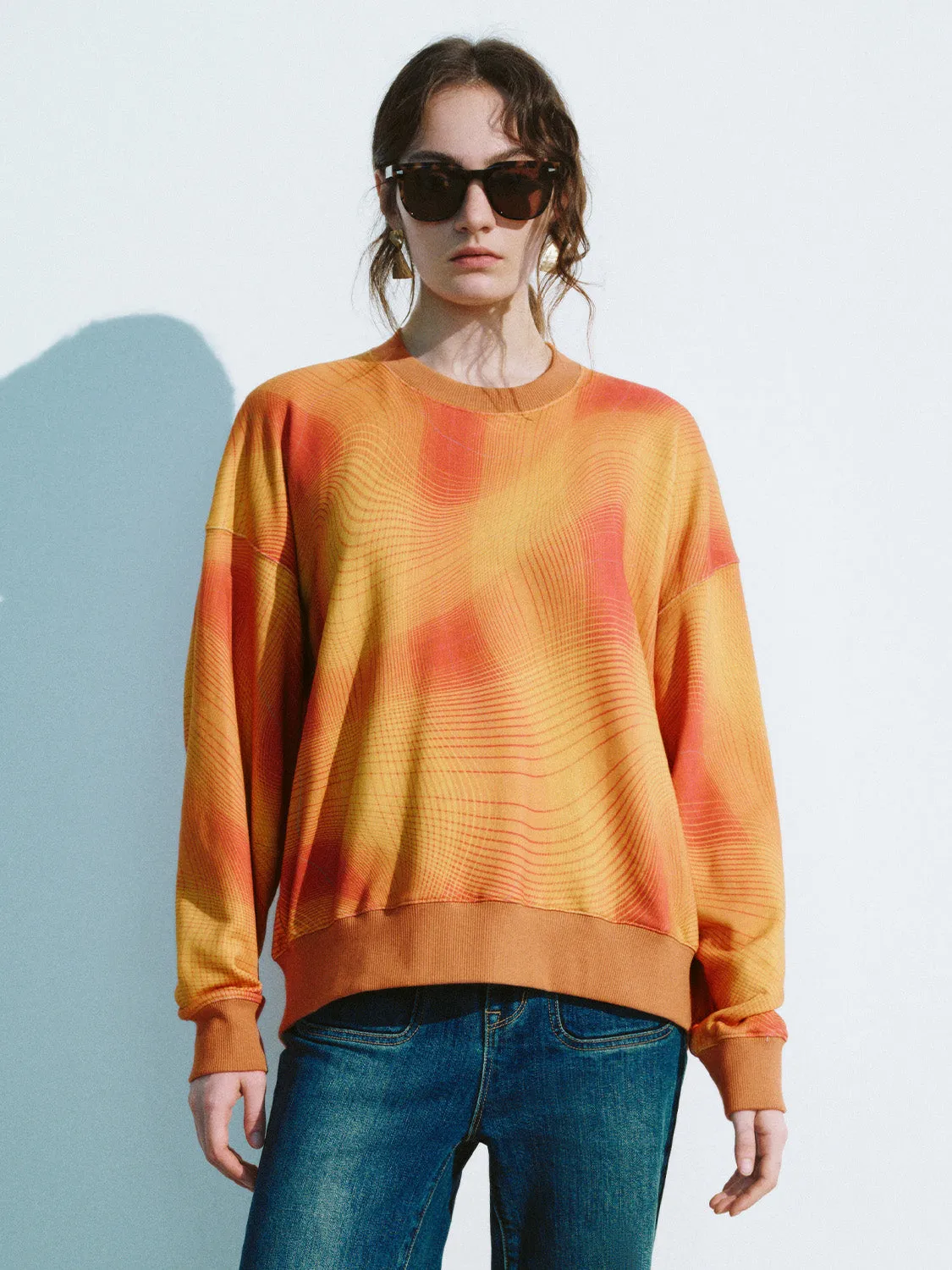 Crew Neck Oversized Sweatshirt sold by Urban Revivo