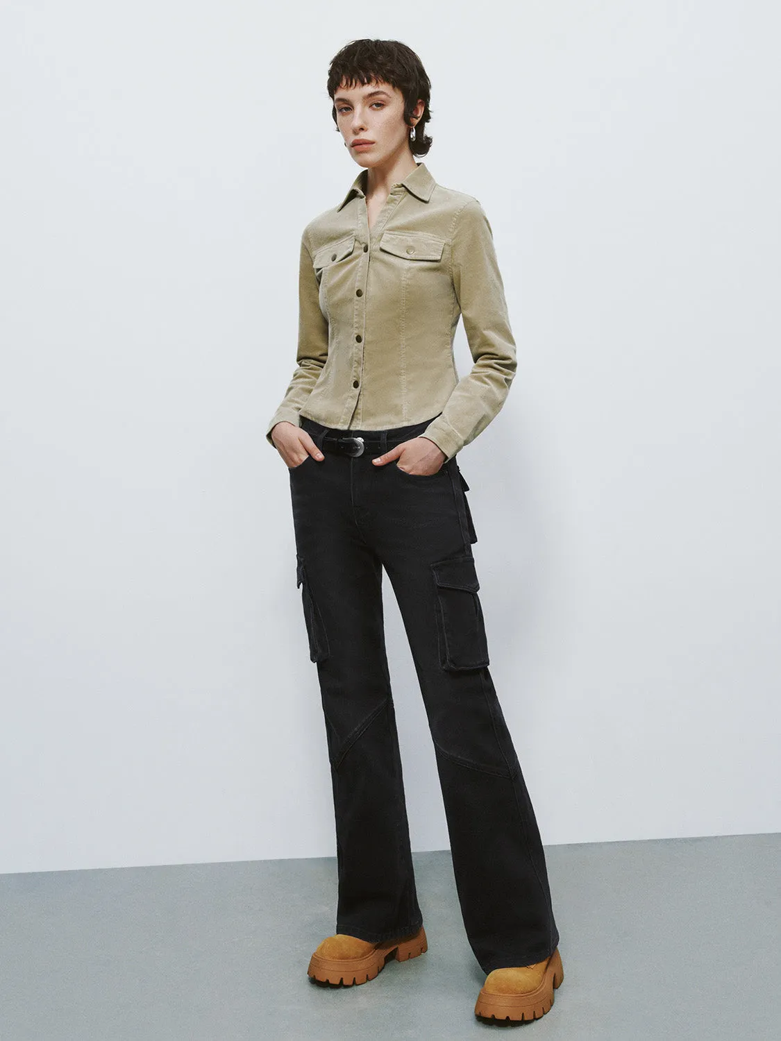 Press Button Lapel Shirt sold by Urban Revivo product image thumbnail 5