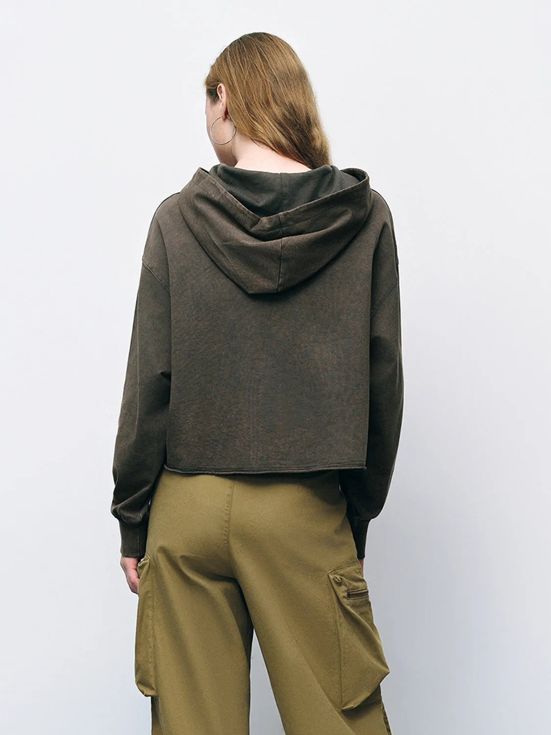 Hooded Loose Sweatshirt sold by Urban Revivo product image thumbnail 3