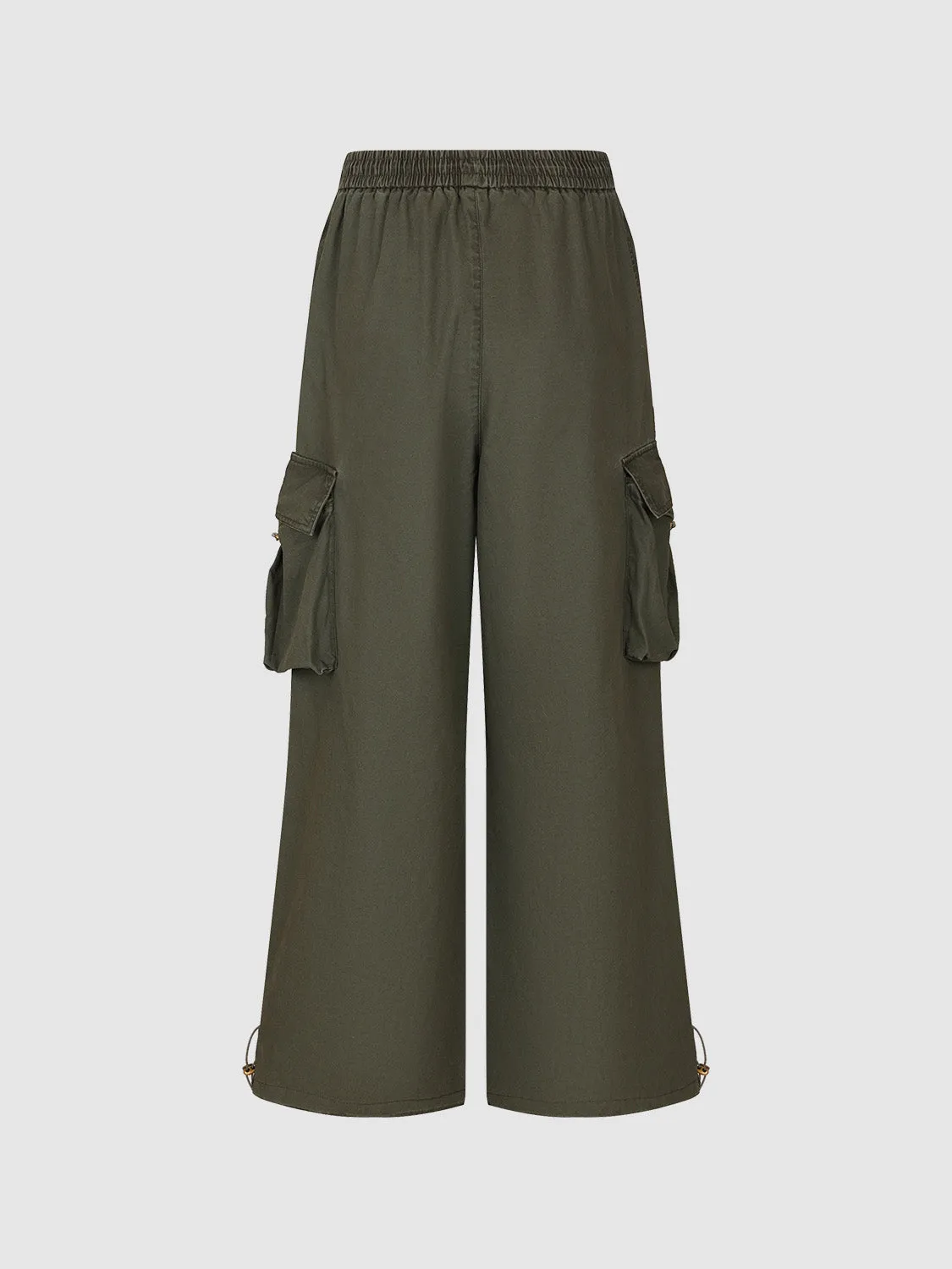 Elastic Waist Wide-Leg Pants sold by Urban Revivo product image thumbnail 2