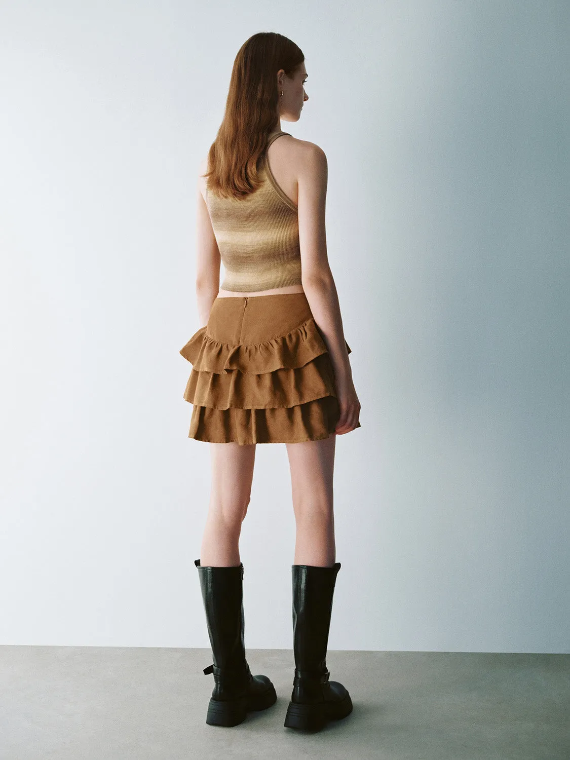 Lace Up Front A-Line Skirts sold by Urban Revivo product image thumbnail 4