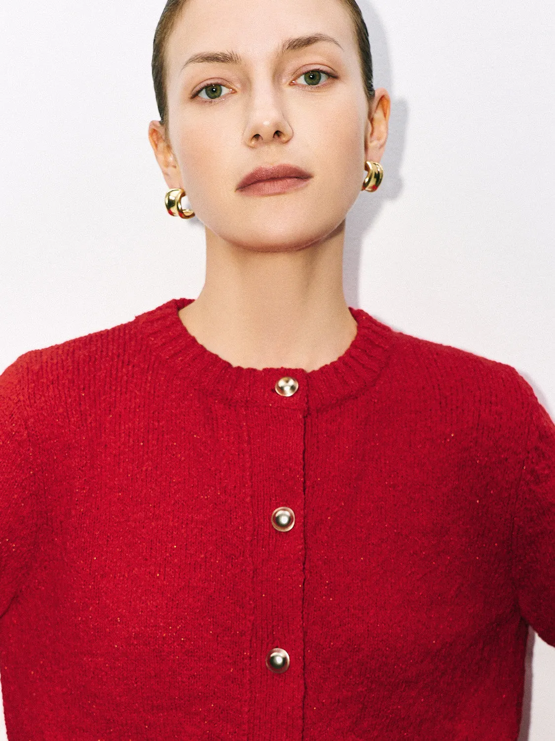 Collared Neck Knitted Cardigans sold by Urban Revivo product image thumbnail 5