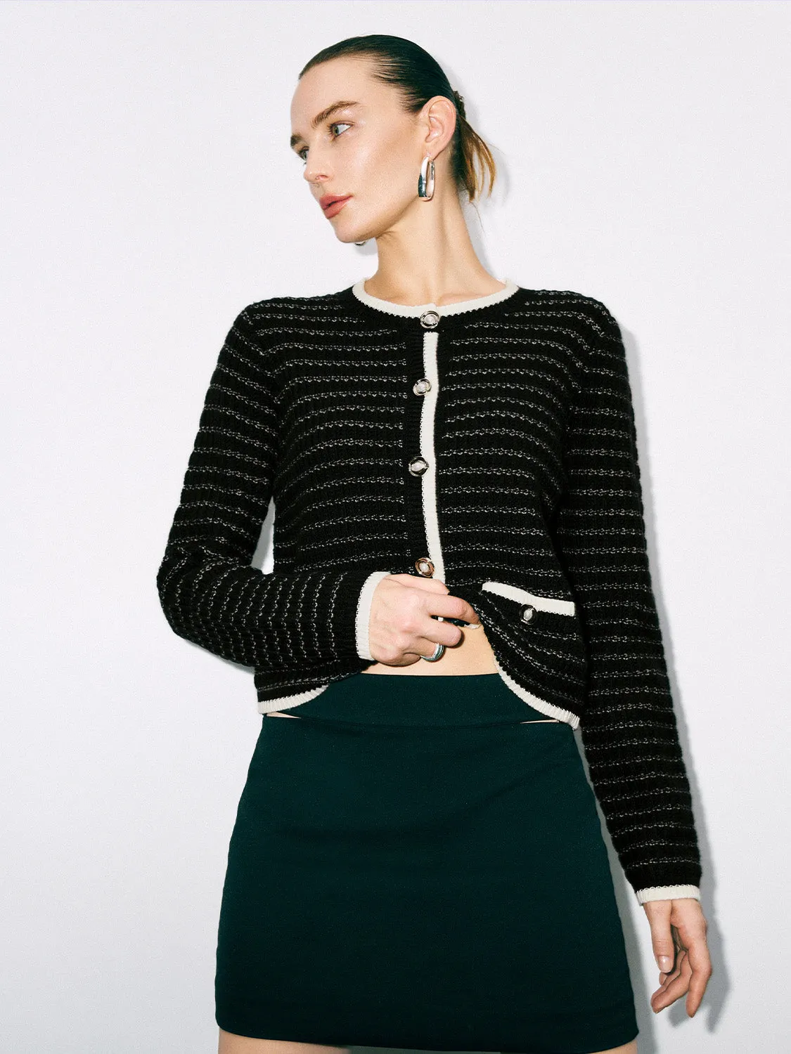 Collared Neck Knitted Cardigans sold by Urban Revivo product image thumbnail 2
