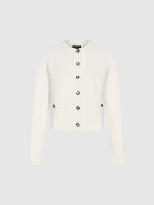 Collared Neck Knitted Cardigans sold by Urban Revivo