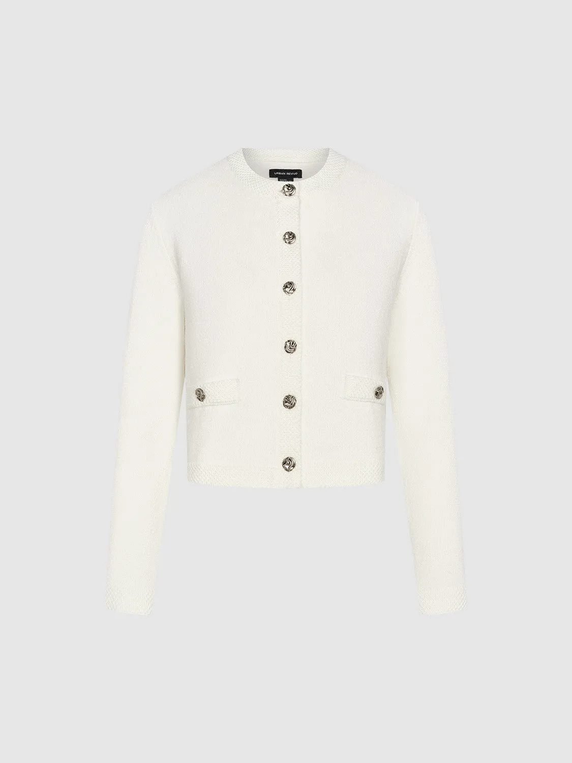 Collared Neck Knitted Cardigans sold by Urban Revivo product image thumbnail 5