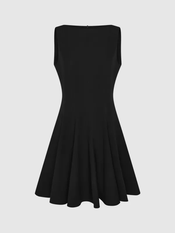 Sleeveless Crew Neck A-Line Dress sold by Urban Revivo