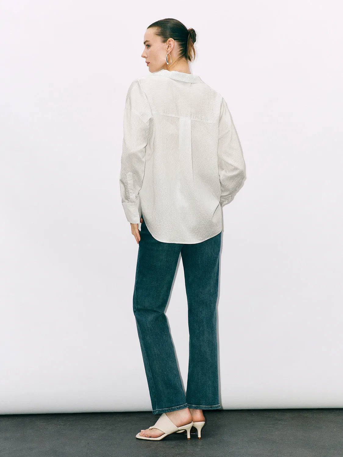 Button Up Loose Shirt sold by Urban Revivo product image thumbnail 3