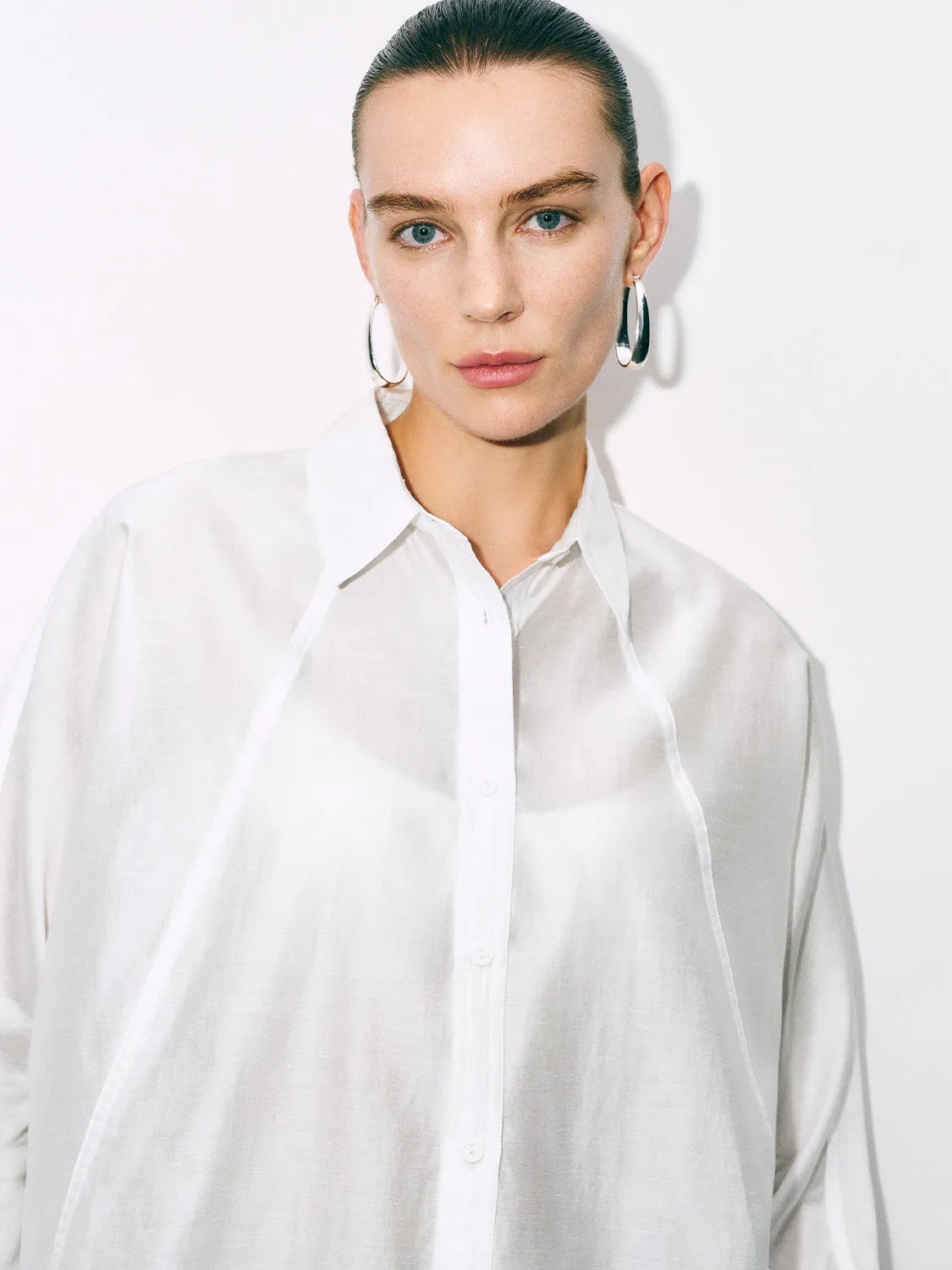 Button Up Loose Shirt sold by Urban Revivo product image thumbnail 5