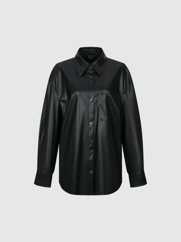 Button Up Loose Shirt sold by Urban Revivo