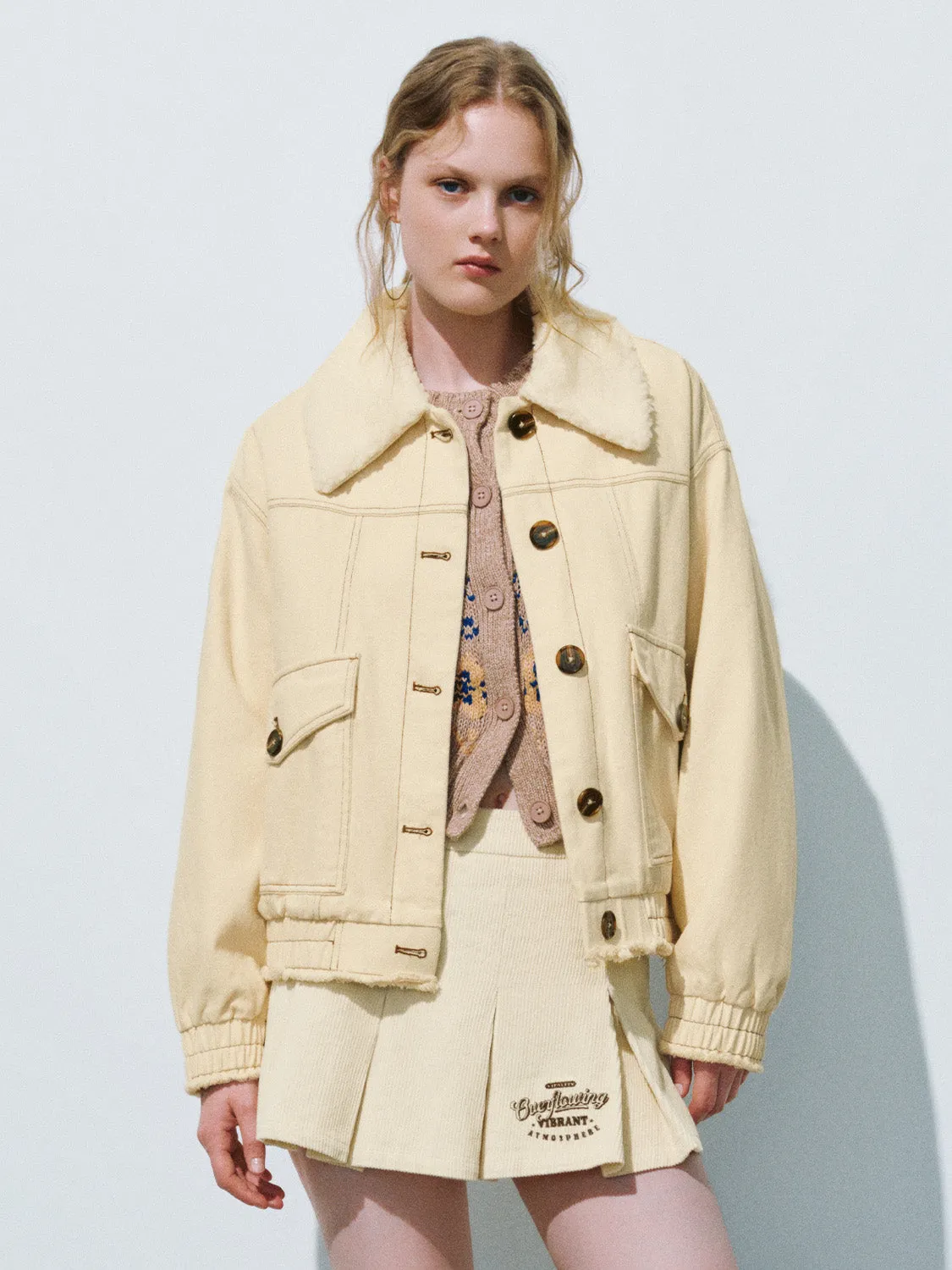 Loose Lapel Straight Jacket sold by Urban Revivo