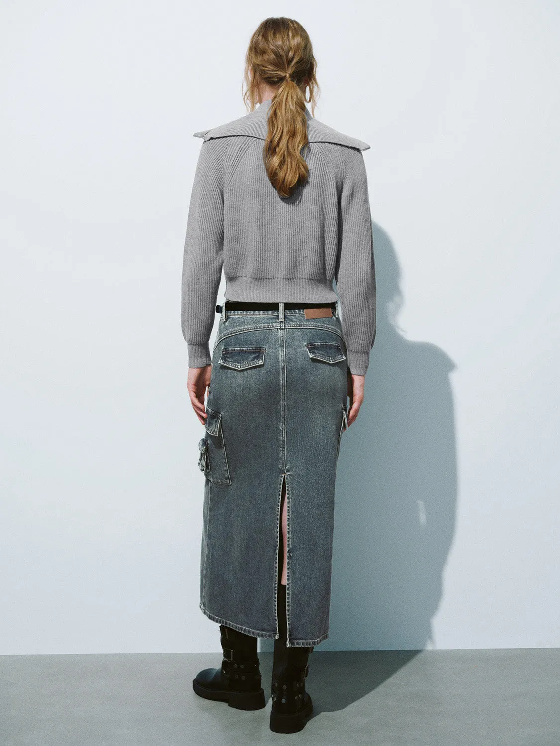 Collared Neck Knitted Cardigans sold by Urban Revivo product image thumbnail 3