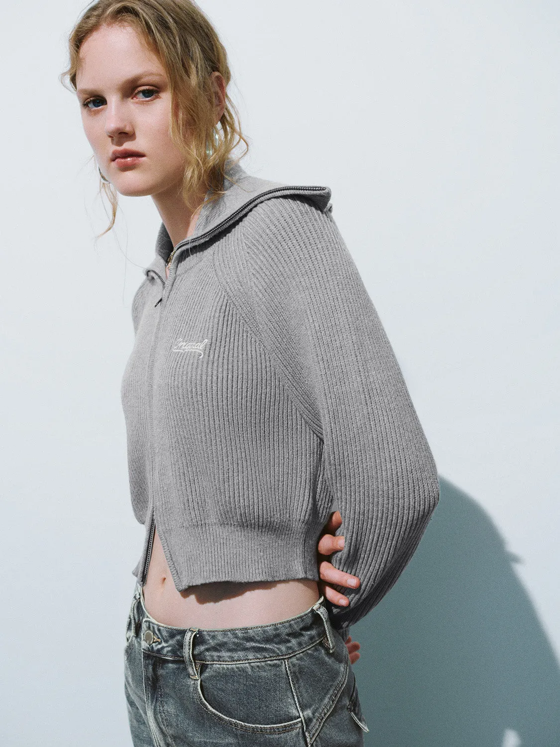 Collared Neck Knitted Cardigans sold by Urban Revivo product image thumbnail 2