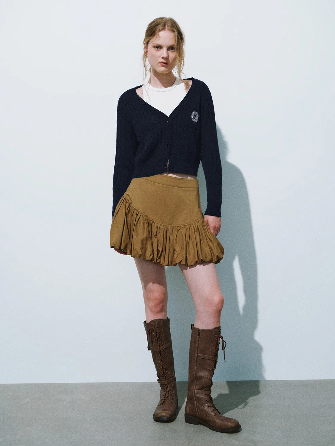 Striped Crew Neck Knitted Cardigans sold by Urban Revivo product image thumbnail 4