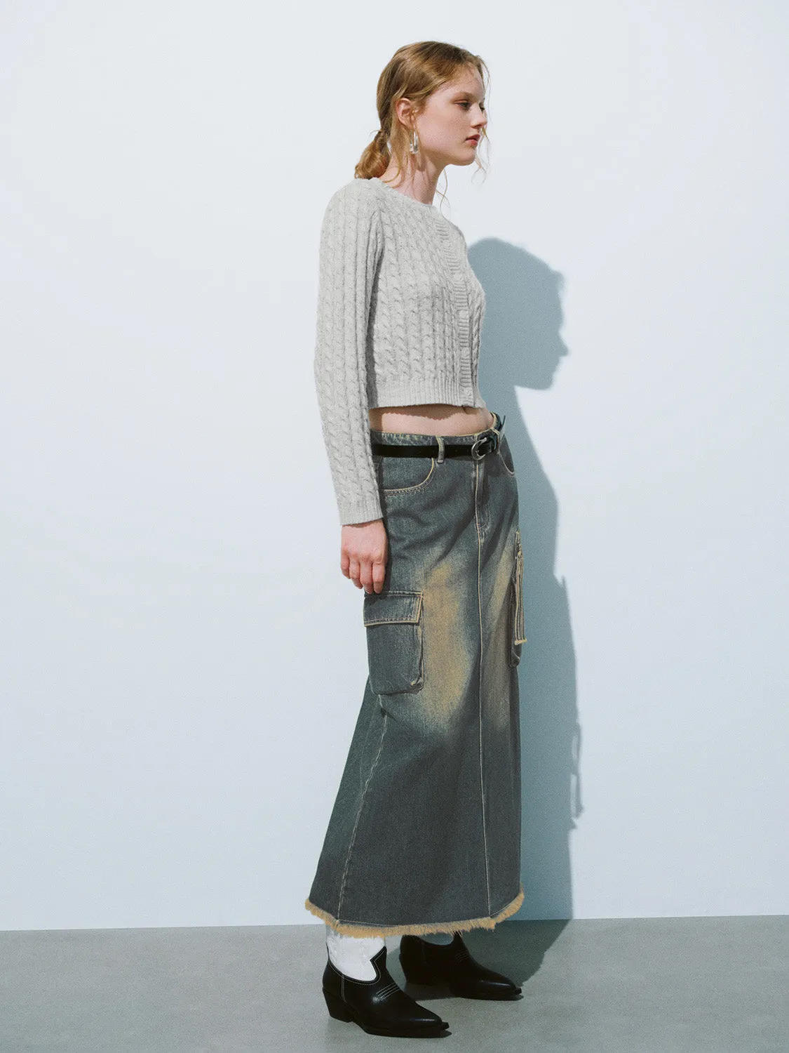 Striped Crew Neck Knitted Cardigans sold by Urban Revivo product image thumbnail 4