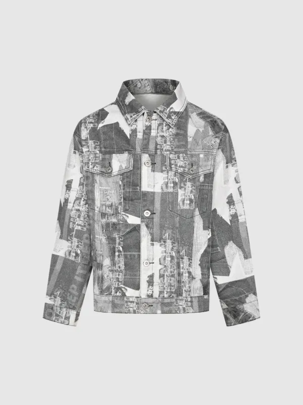 Printed Denim Jackets sold by Urban Revivo