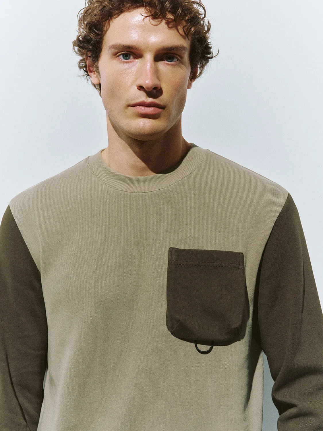 Crew Neck Straight Sweatshirt sold by Urban Revivo product image thumbnail 5