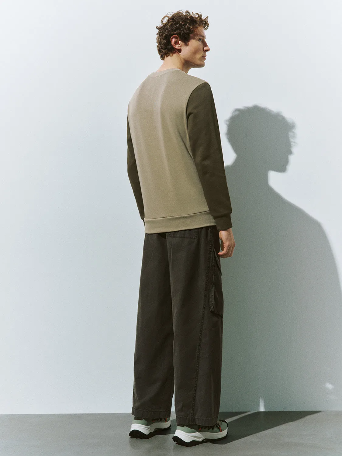 Crew Neck Straight Sweatshirt sold by Urban Revivo product image thumbnail 3