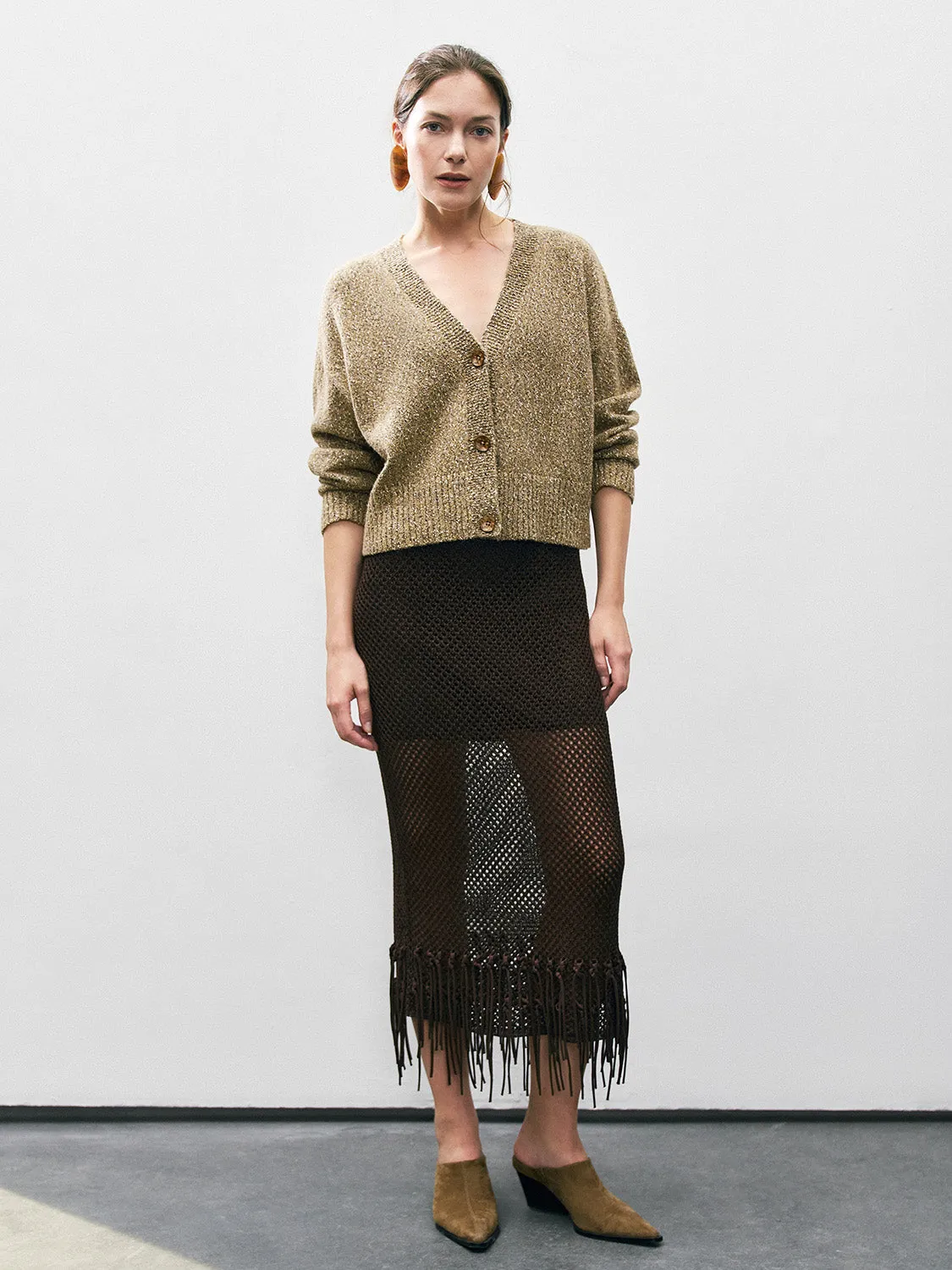 V-Neck Knitted Vest sold by Urban Revivo product image thumbnail 4