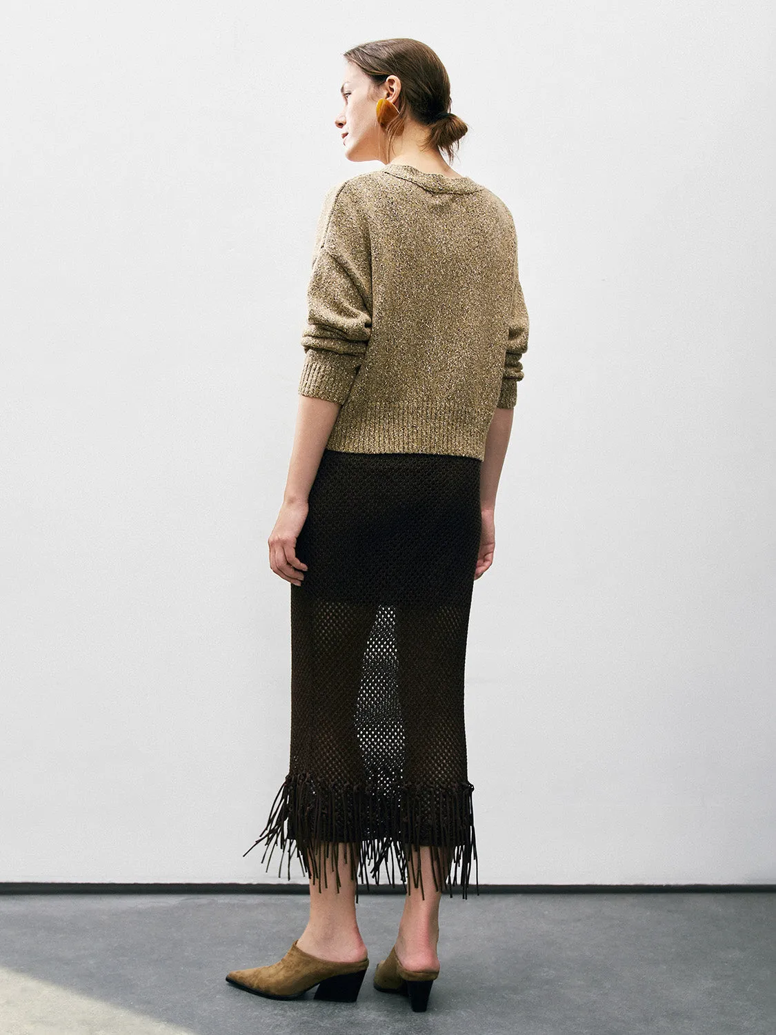 V-Neck Knitted Vest sold by Urban Revivo product image thumbnail 3