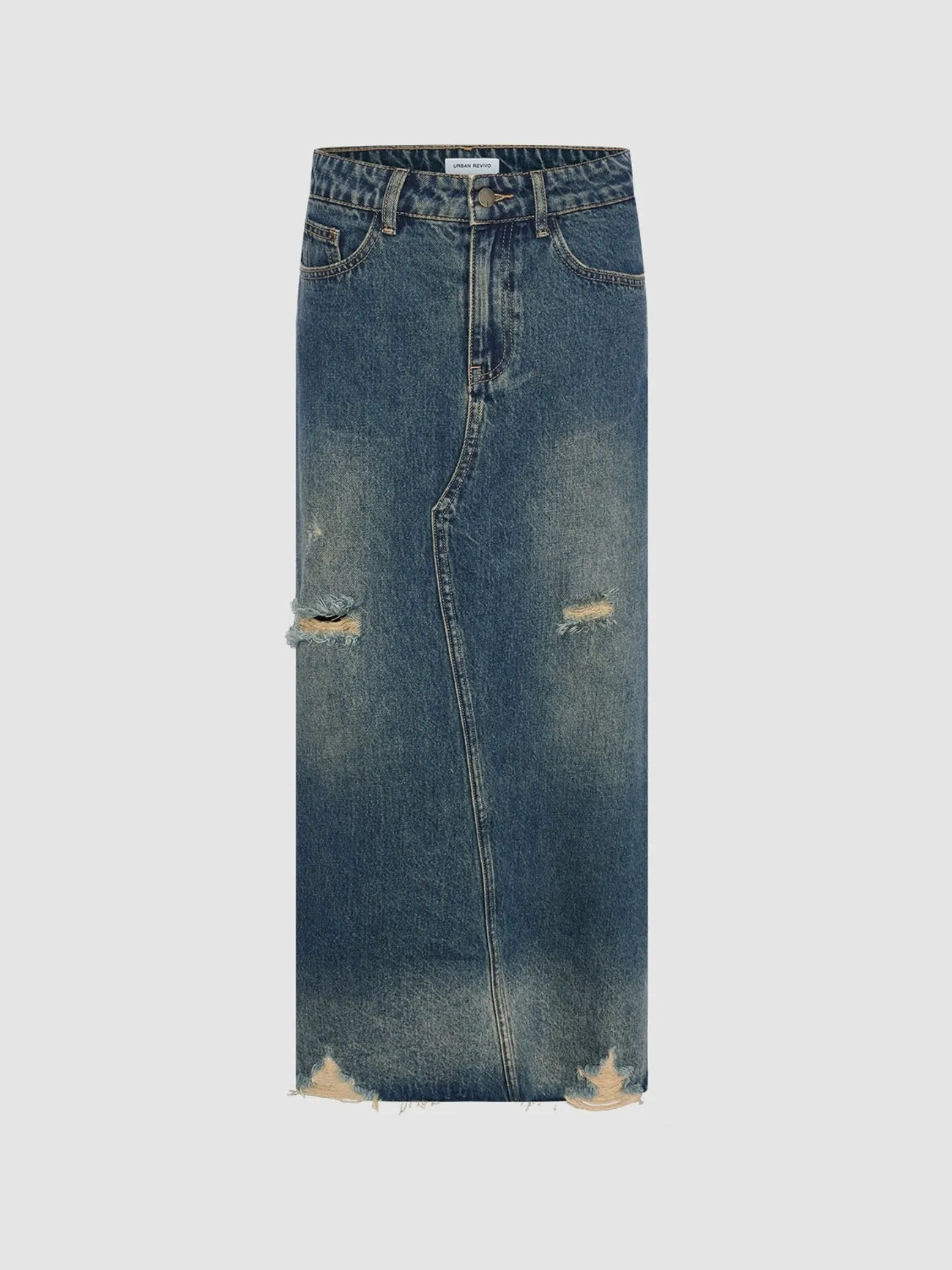 Distressed Denim Skirts sold by Urban Revivo