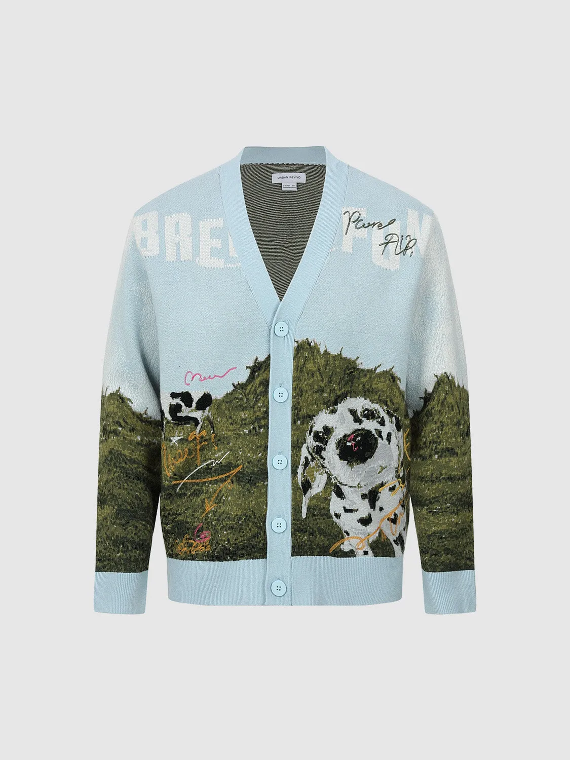 V-Neck Knitted Cardigans sold by Urban Revivo