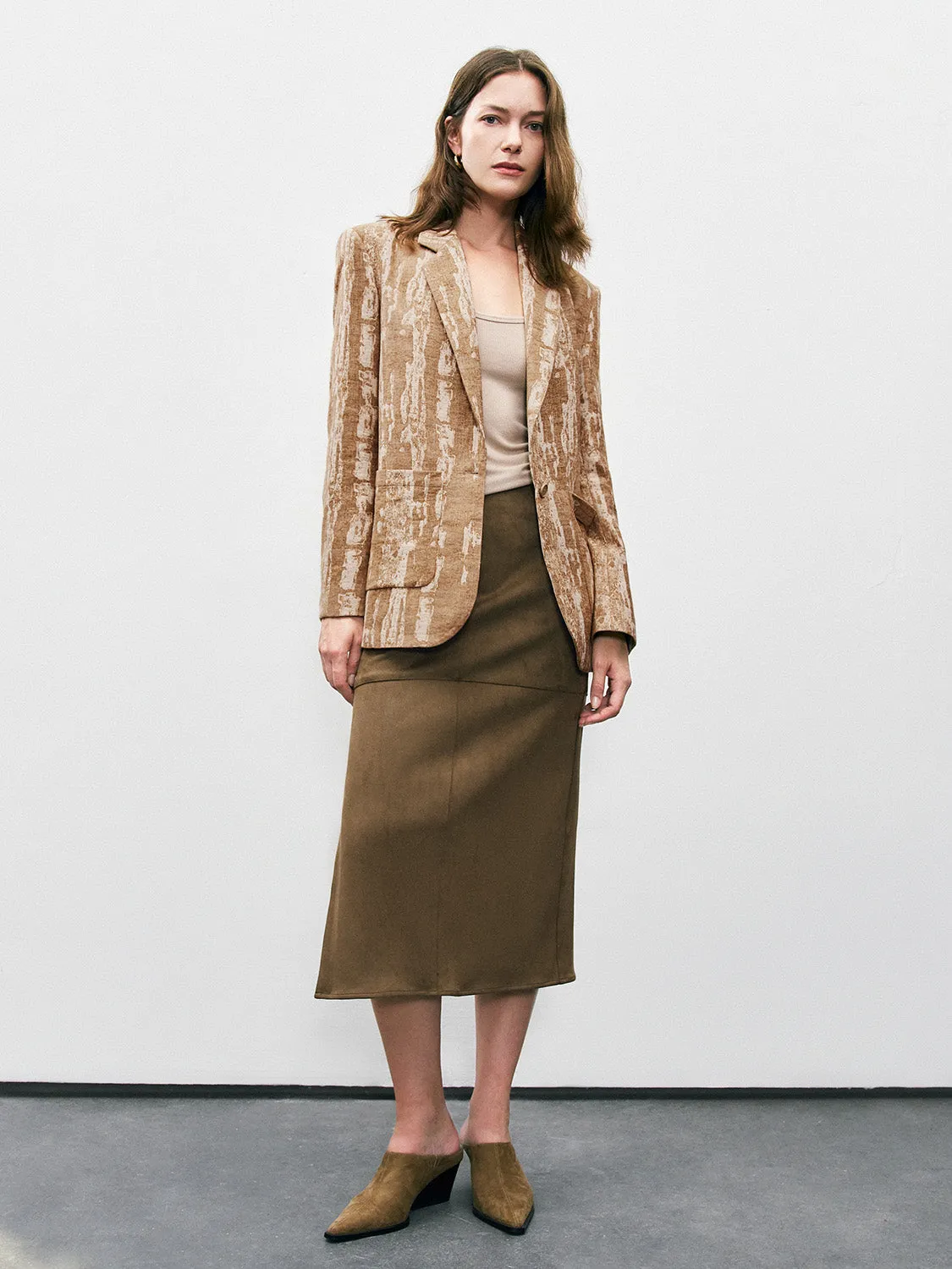 V-Neck Straight Blazers sold by Urban Revivo product image thumbnail 4