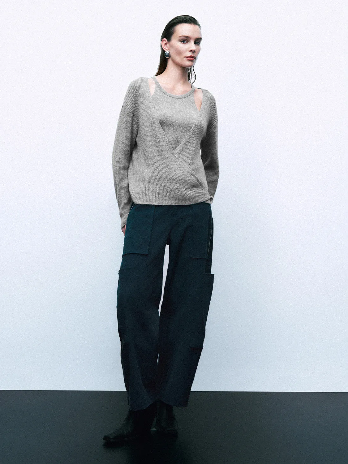 V-Neck Knitted Cardigans sold by Urban Revivo product image thumbnail 4