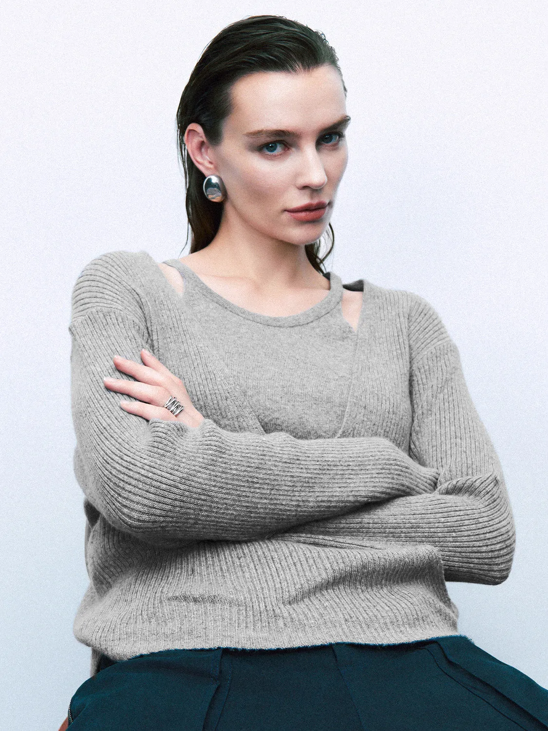 V-Neck Knitted Cardigans sold by Urban Revivo product image thumbnail 5