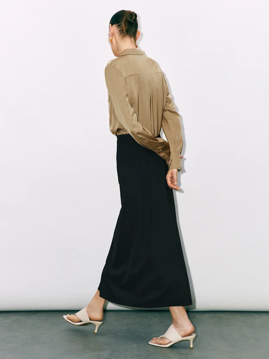 Button Up Loose Shirt sold by Urban Revivo product image thumbnail 3