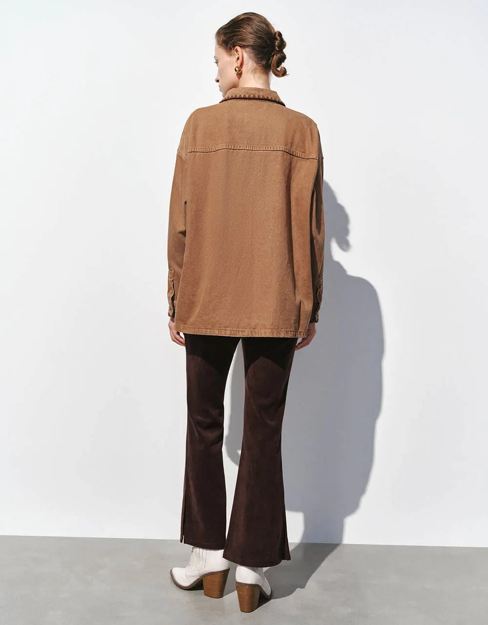 Button Up Denim Shirt sold by Urban Revivo product image thumbnail 4