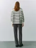 Striped Lapel Knitted T-Shirts sold by Urban Revivo