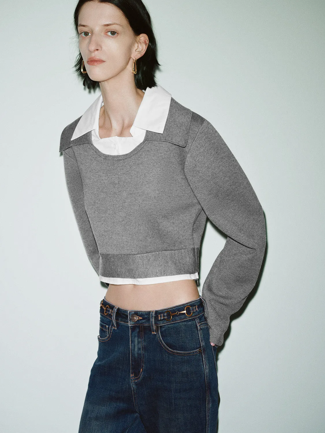 2 In 1 Knitted T-Shirts sold by Urban Revivo product image thumbnail 2