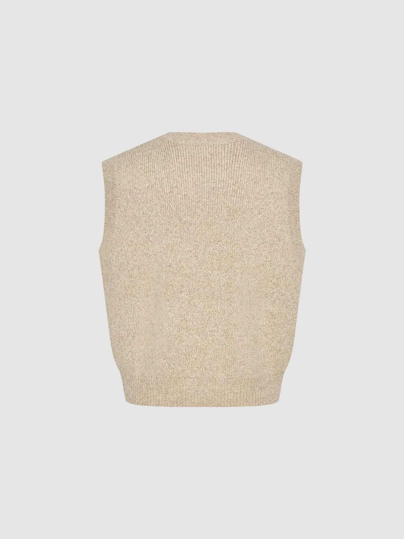 Crew Neck Loose Knitted Vest sold by Urban Revivo product image thumbnail 2