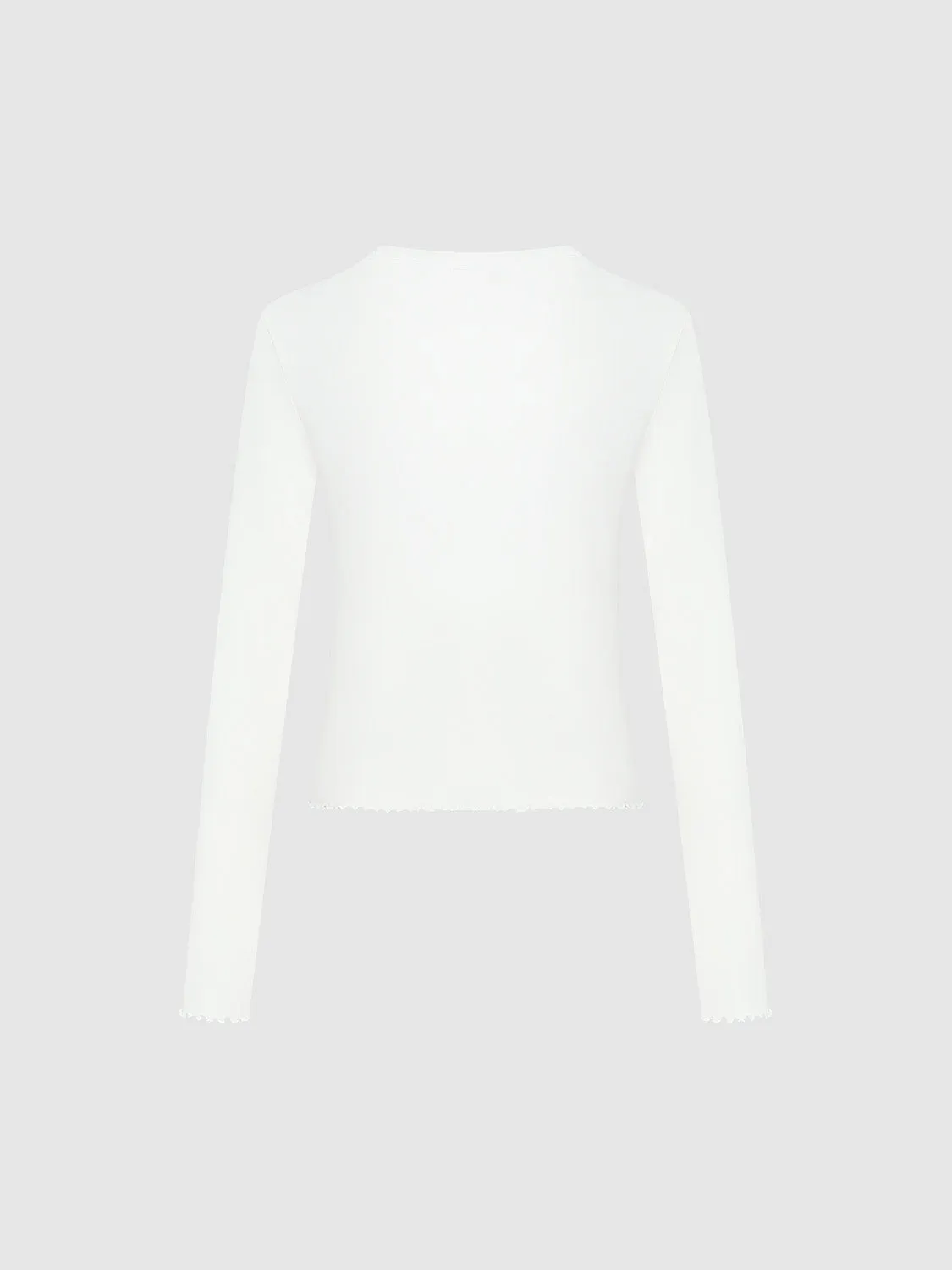 Printed Frill Trim Skinny T-Shirt sold by Urban Revivo product image thumbnail 2