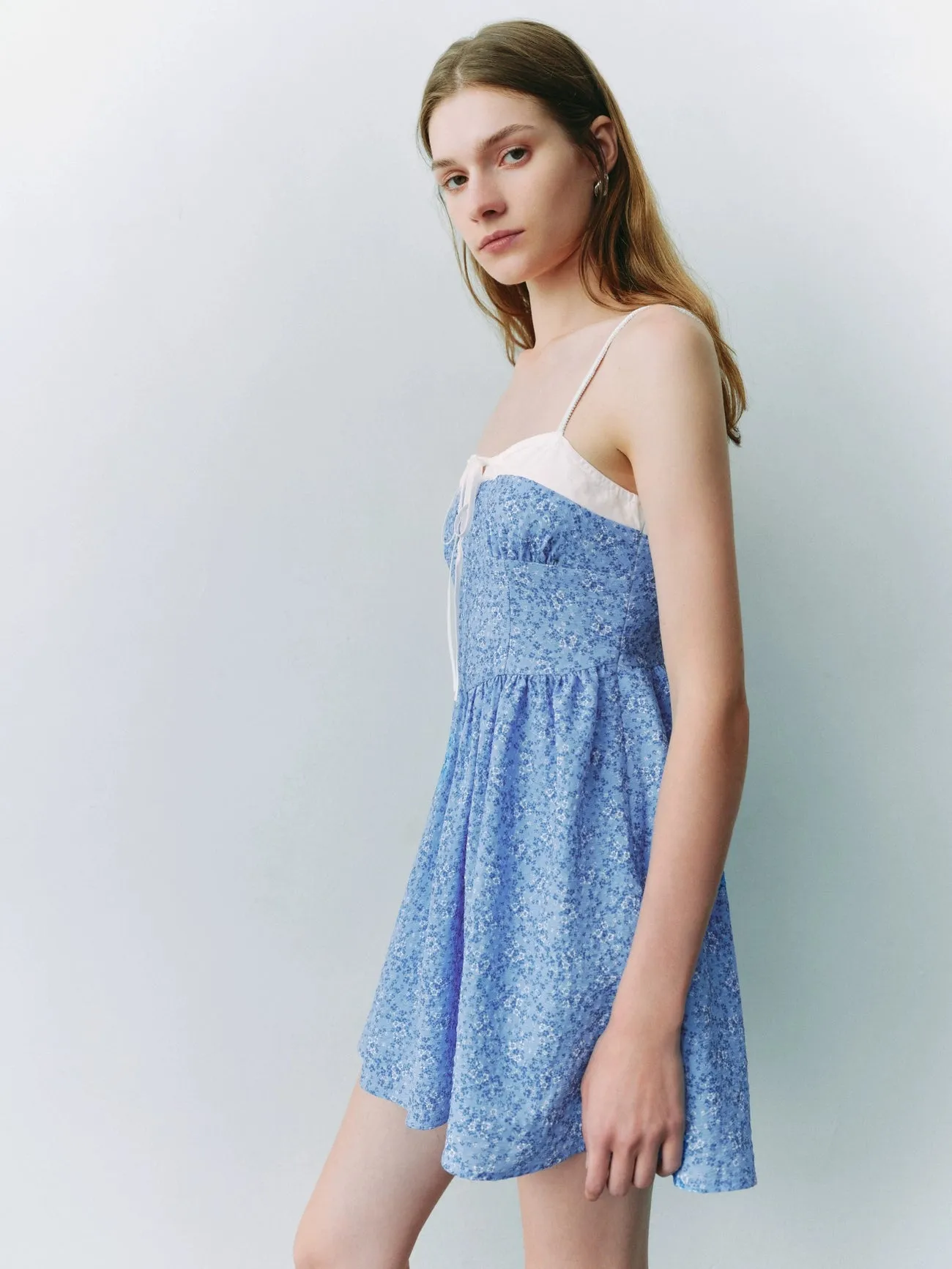 Two Toned Mini A-Line Cami Dress sold by Urban Revivo product image thumbnail 2