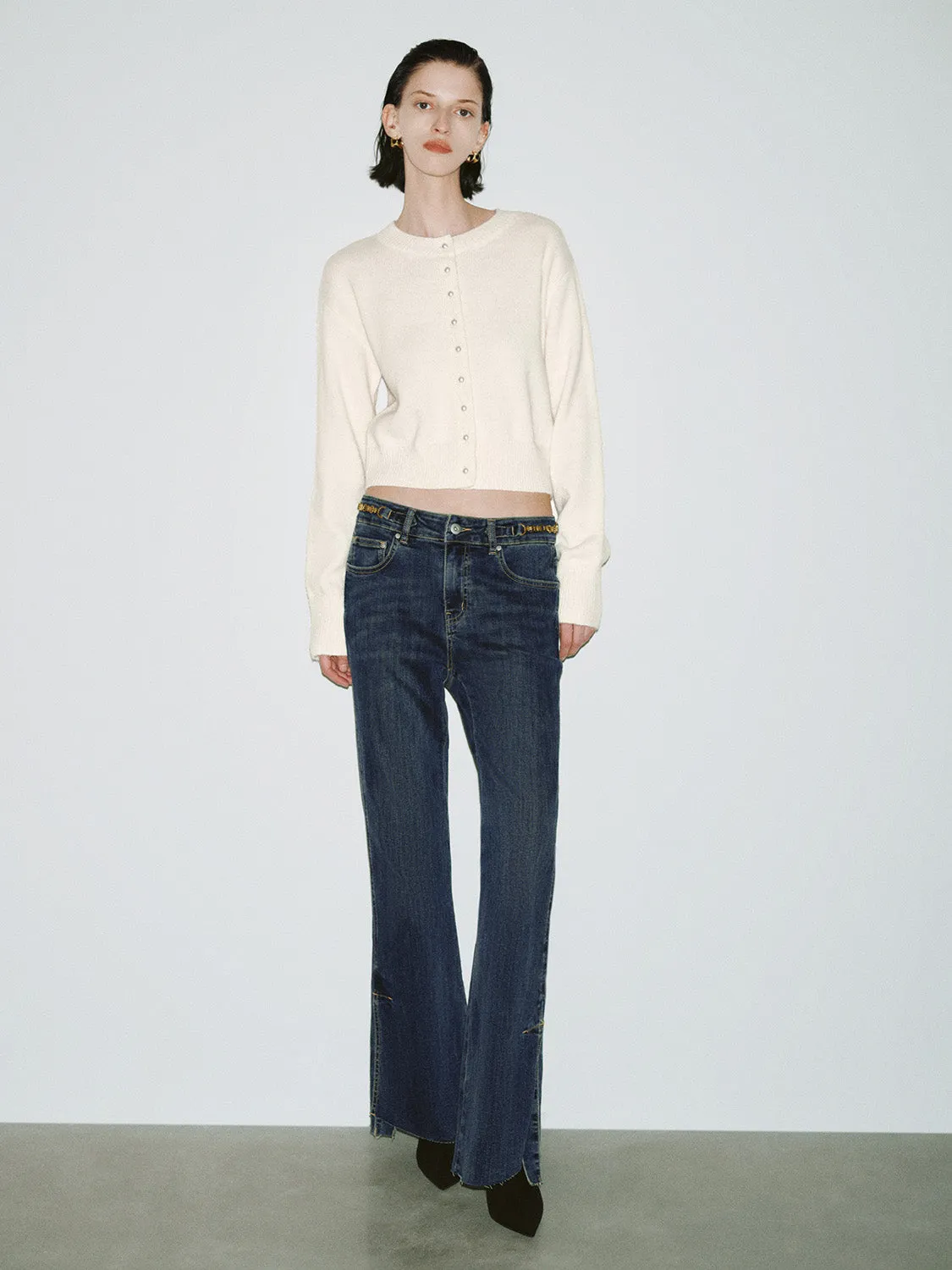 Crew Neck Knitted Cardigans sold by Urban Revivo product image thumbnail 4