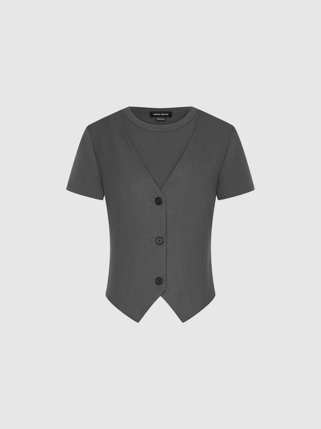 2 In 1 Skinny T-Shirt sold by Urban Revivo product image thumbnail 3