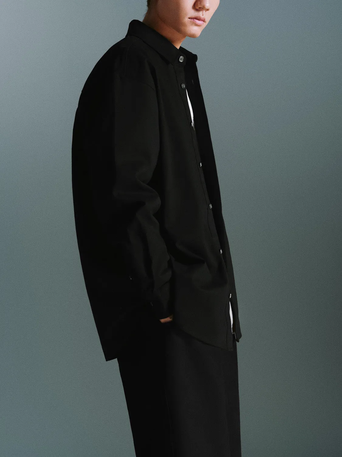 Button Up Oversized Shirts sold by Urban Revivo product image thumbnail 2