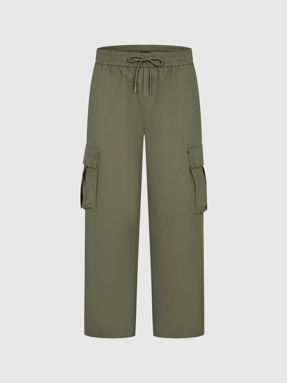 Flap Pocket Wide-Leg Pants sold by Urban Revivo product image thumbnail 3