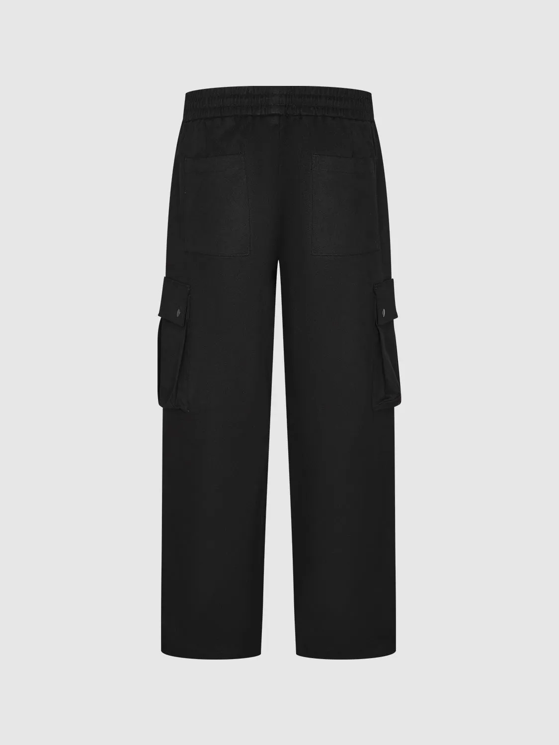 Flap Pocket Wide-Leg Pants sold by Urban Revivo product image thumbnail 2