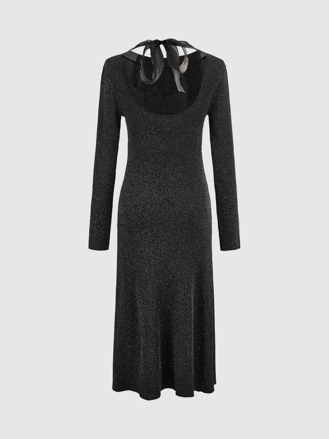 Crew Neck Skinny Knitted Dress sold by Urban Revivo product image thumbnail 2