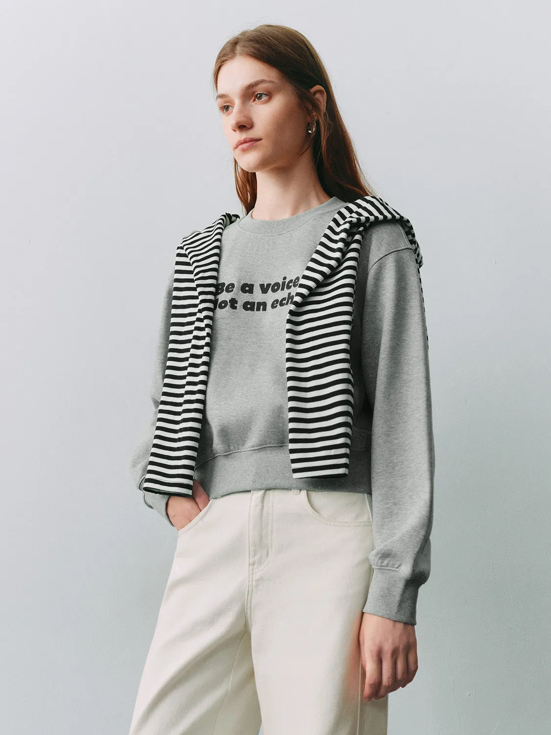 Loose Sweatshirts sold by Urban Revivo product image thumbnail 2