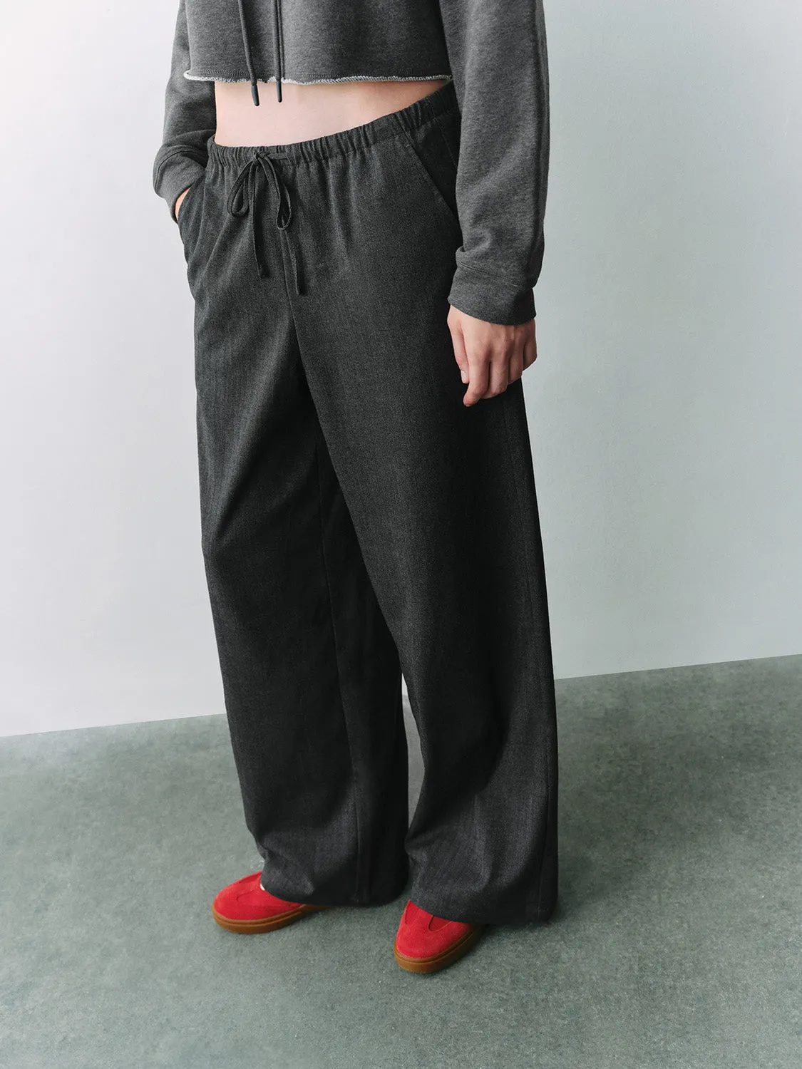 Wide-Leg Pants sold by Urban Revivo product image thumbnail 3
