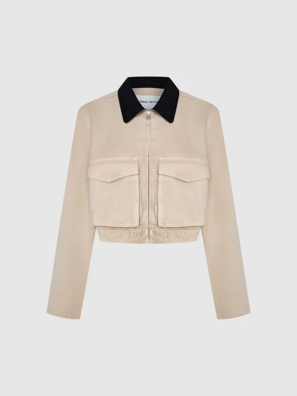 Zip Up Denim Jackets sold by Urban Revivo